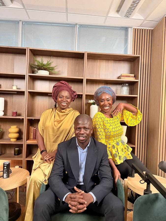 Gele Glamzzz styling featured on a podcast appearance